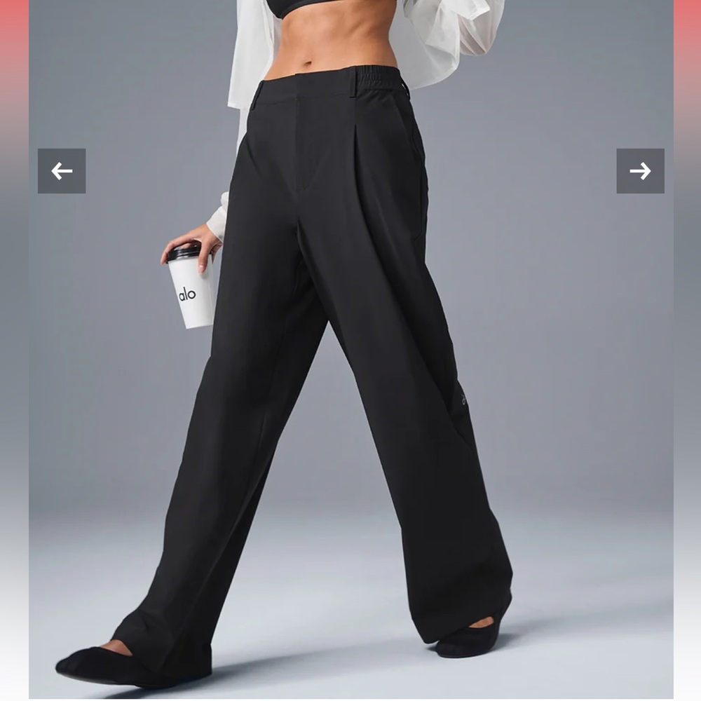 ALO Yoga Black Wide Leg Pants